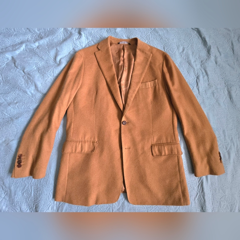 Kired 100% Cashmere Modern-Fit Sportscoat Size 42